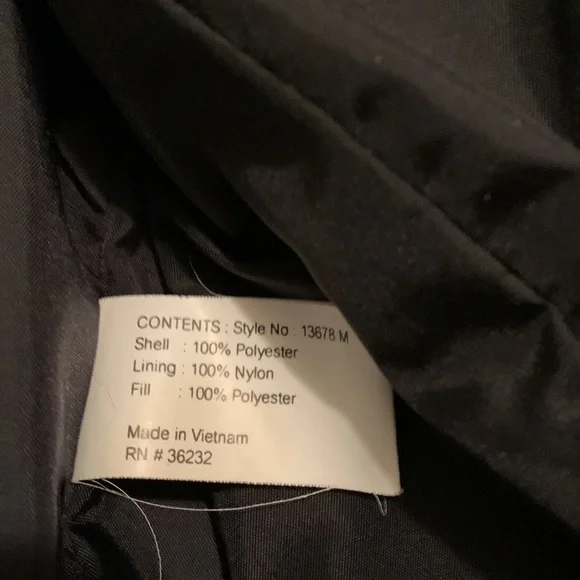 Gallery black quilted, car jacket lightly used - Picture 7 of 9